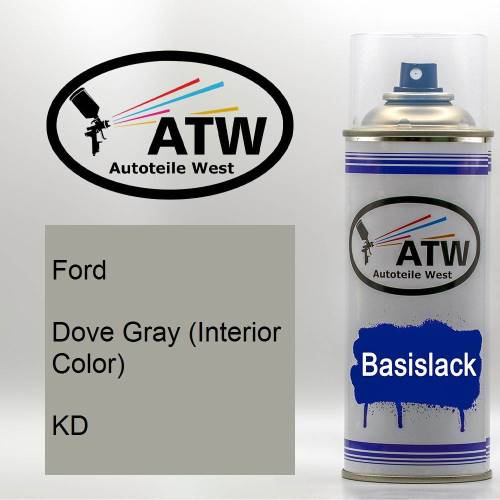 Ford, Dove Gray (Interior Color), KD: 400ml Sprühdose, von ATW Autoteile West.